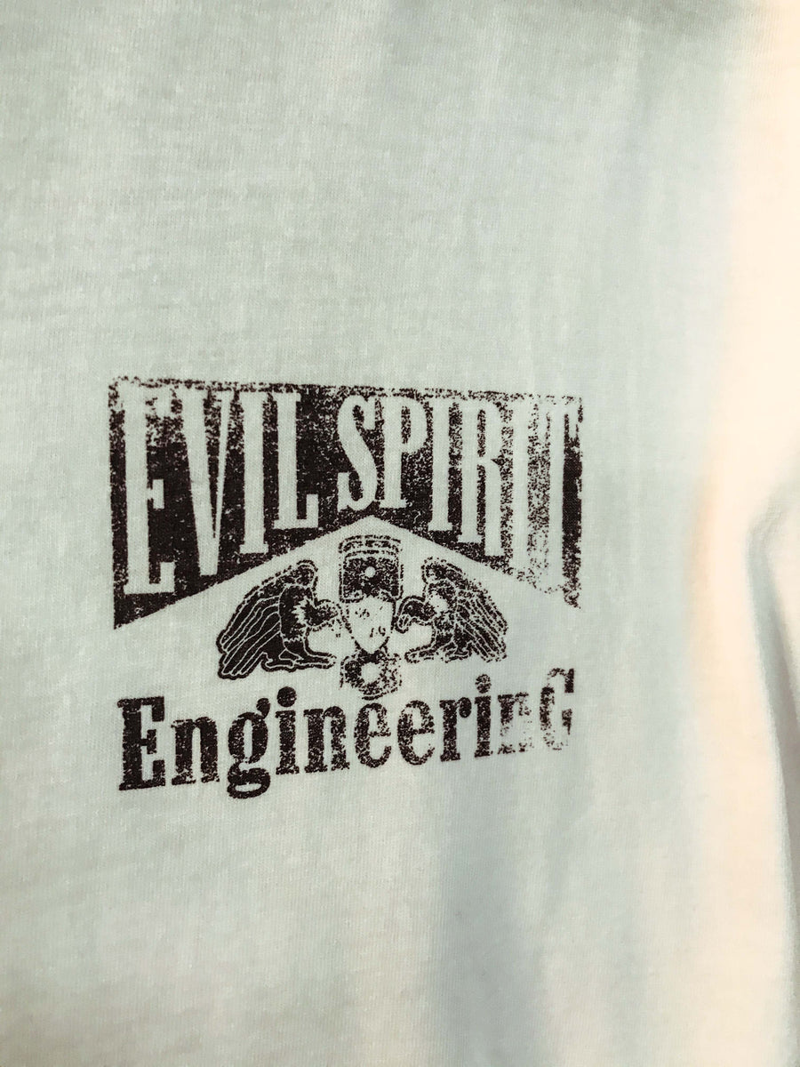 EVIL SPIRIT ENGINEERING WHITE STOGIE TEE – Evil Spirit Engineering