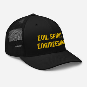Evil Spirit Engineering Black & Yellow Embroidered Hat